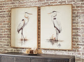 Orleans Furniture - Ashley Furniture - Aubinell Wall Decor - Wall Art Set (Set of 2) / Beige - A8000414